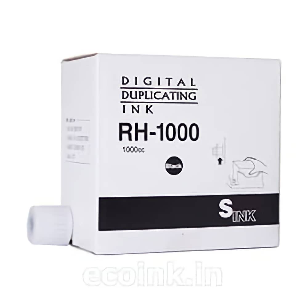 リコー Ricoh サテリオ インキ タイプ 400/400S/400G RH-1000D 1000ml 5本 黒 印刷機汎用インク