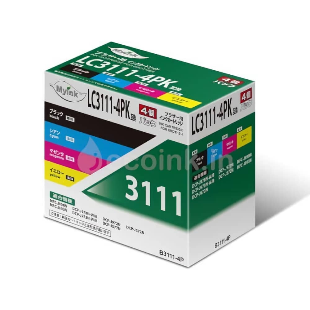 激安価格 LC3111-4PK 4色パック 互換インクカートリッジ ブラザー brotherインク格安販売