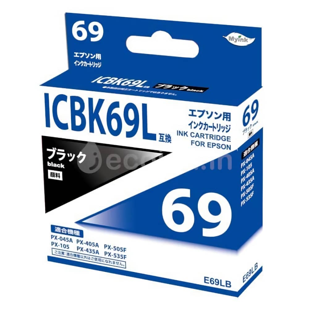 激安価格 ICBK69L ブラック リサイクルインクカートリッジ 砂時計 増量 | エプソン EPSONインク格安販売 | Ecoink.in