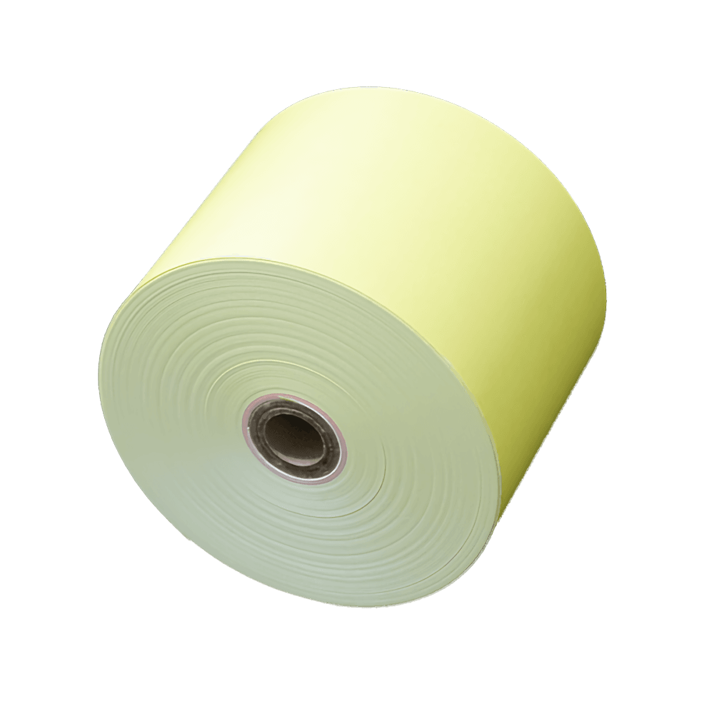 画像：2  カラー感熱ロール紙 100個 幅60mm 外径48mm 内径12mm 保存性ノーマル イエロー ロール紙