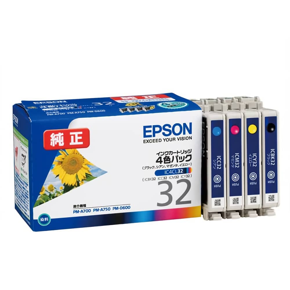 激安価格 IC4CL32 4色パック エプソン EPSON 純正インクカートリッジ