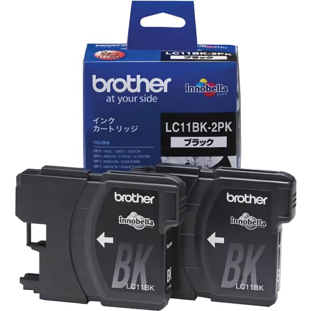 ブラザー brother LC11BK-2PK ブラック 2個パック 純正インクカートリッジ