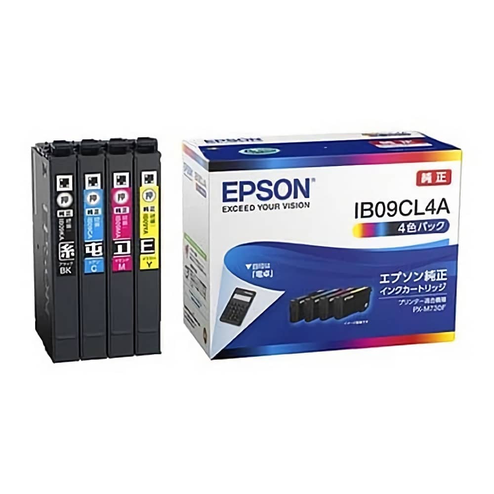エプソン EPSON 対応 IB09CL4A 4色パック 純正インクカートリッジ