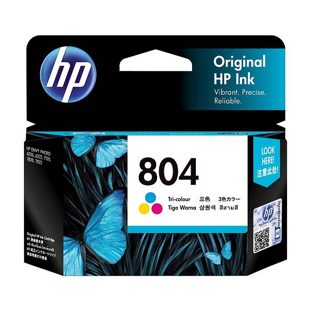 新品 HP804 純正インクカートリッジ カラー*3個 & 黒*3個