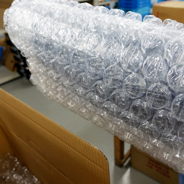 リサイクルトナーの輸送中の破損を未然に防ぐ努力をしています